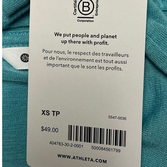 Athleta Teal Short Sleeve Tee - Picture 8 of 14